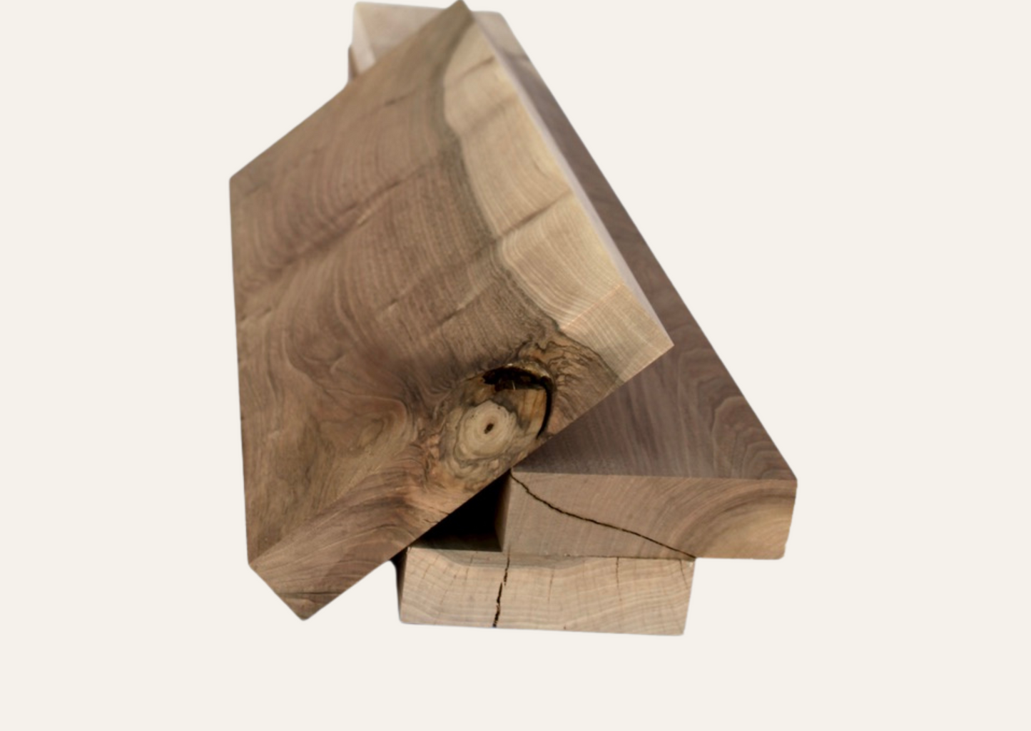 Nussbaumholzbrett gehobelt 44mm/100cm B-Qualität