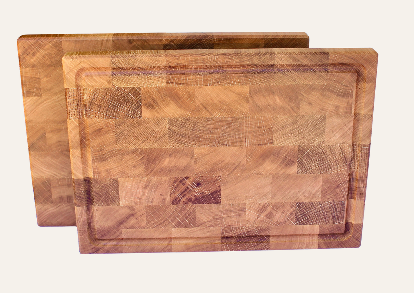 Stirnholzschneidebrett aus Schweizer Eiche 3cm dick