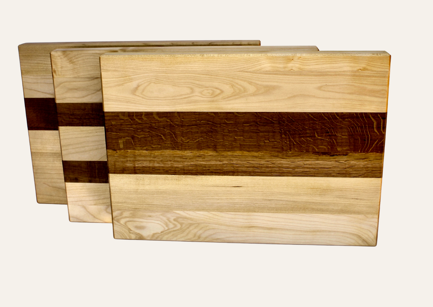 Schneidebrett aus Eiche und Ahorn