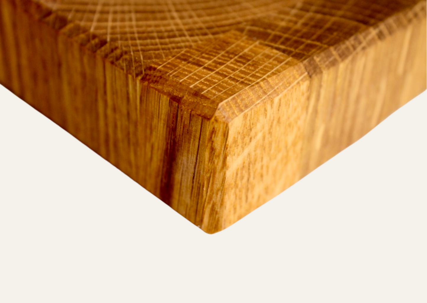 Stirnholzschneidebrett aus Schweizer Eiche