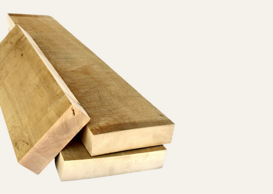 Ahornbrett sägerau 30mm/100cm A-Qualität