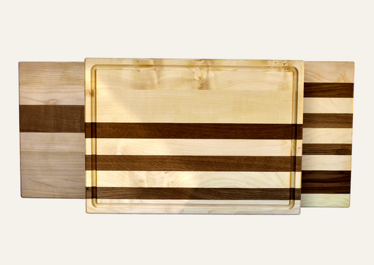 Schneidebrett aus Eiche und Ahorn