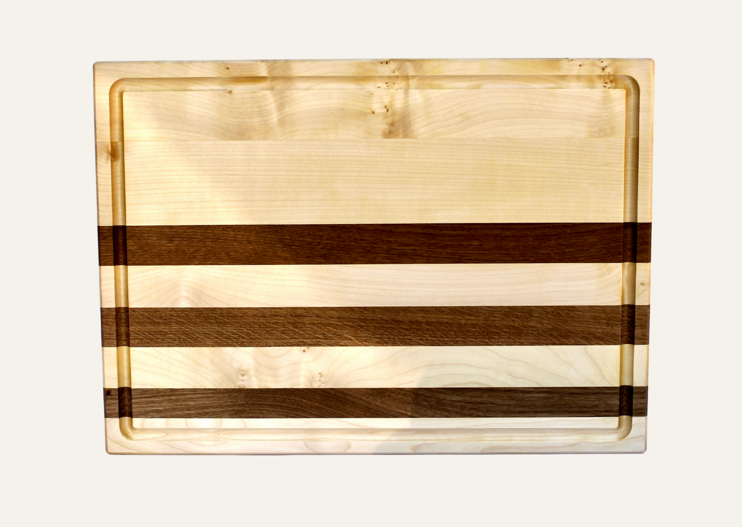 Schneidebrett aus Eiche und Ahorn