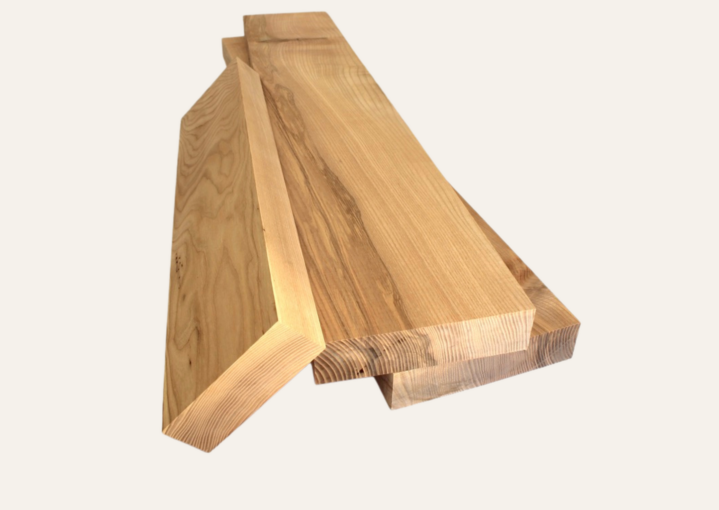 Escheholzbrett gehobelt 52mm/60cm B-Qualität