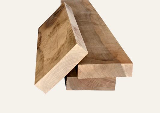 Nussbaumholzbrett sägerau 50mm/60cm B-Qualität