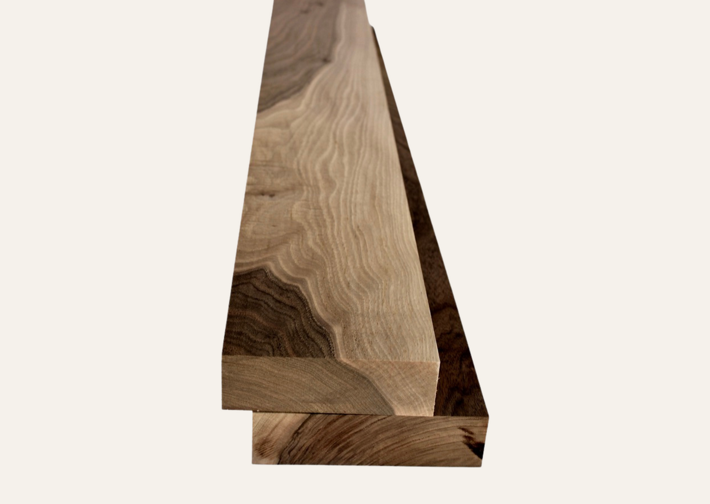 Nussbaumholzbrett gehobelt 46mm/60cm A-Qualität