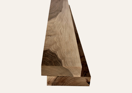 Nussbaumholzbrett gehobelt 44mm/60cm A-Qualität