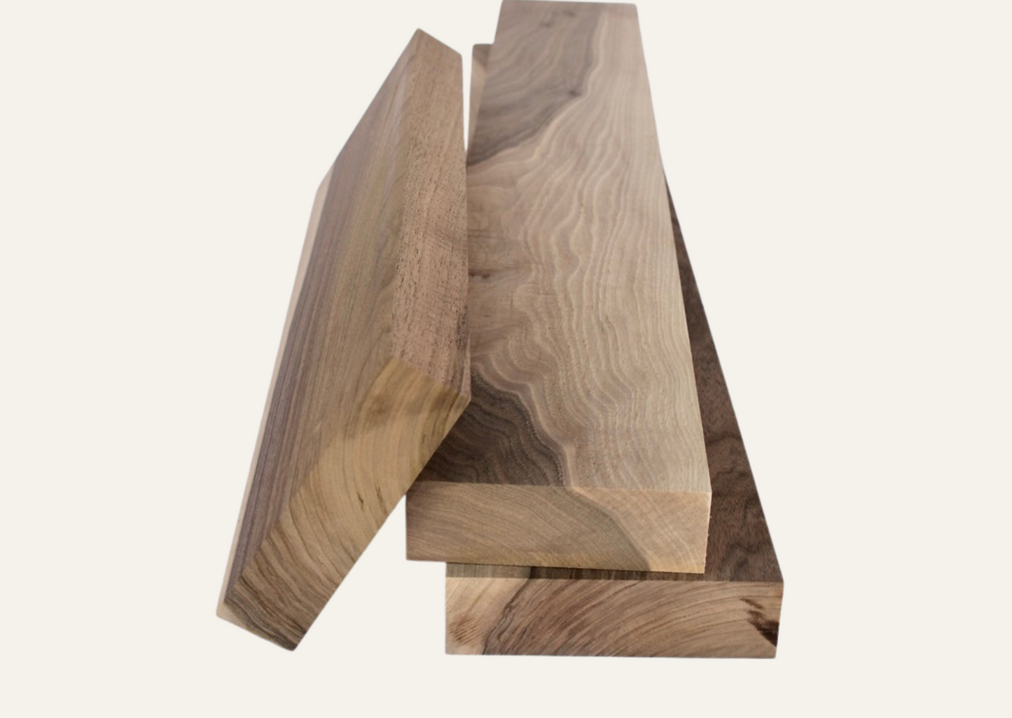 Nussbaumholzbrett gehobelt 46mm/60cm A-Qualität