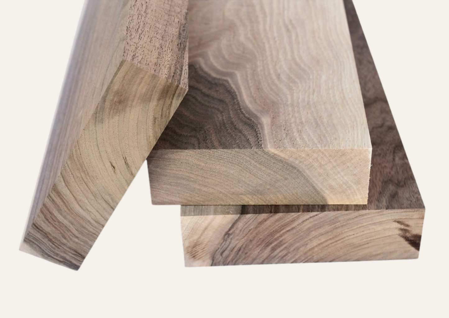 Nussbaumholzbrett gehobelt 46mm/60cm A-Qualität