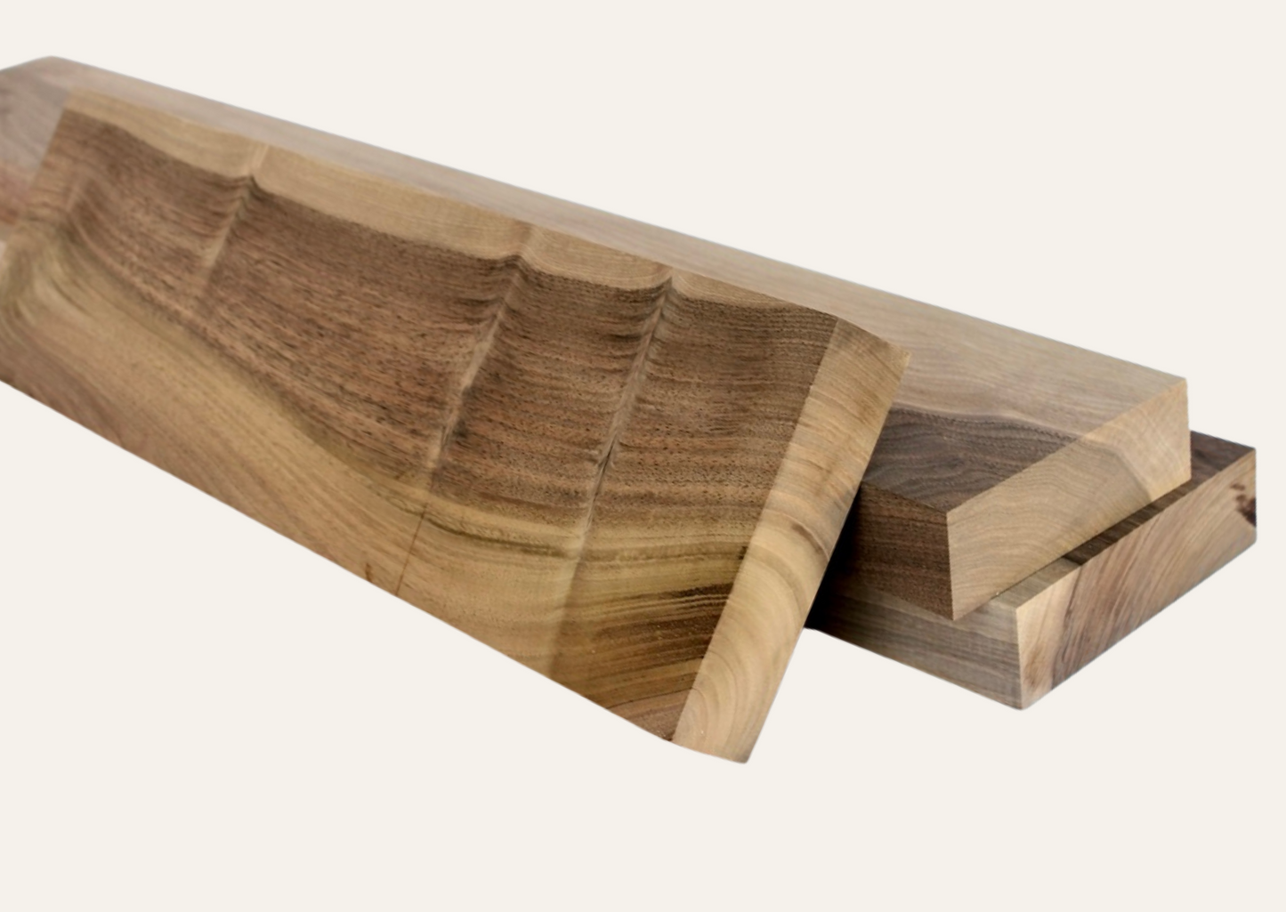 Nussbaumholzbrett gehobelt 46mm/60cm A-Qualität