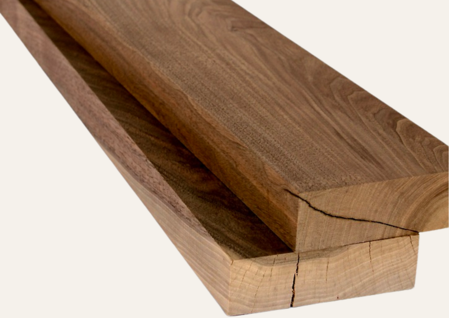 Nussbaumholzbrett gehobelt 44mm/100cm B-Qualität