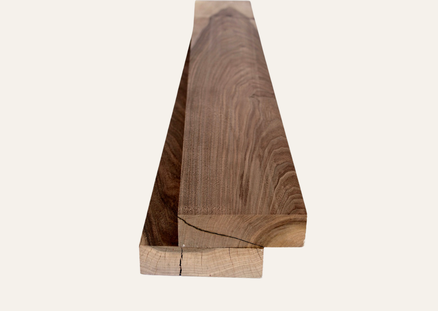 Nussbaumholzbrett gehobelt 44mm/100cm B-Qualität